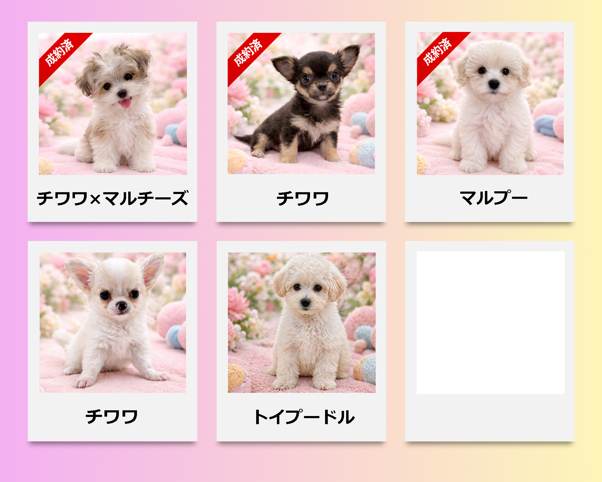 愛知県江南市で子犬販売中のトイプードルとチワワ